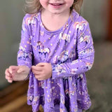 Unicorn Wishes 2 piece Peplum and Legging Set
