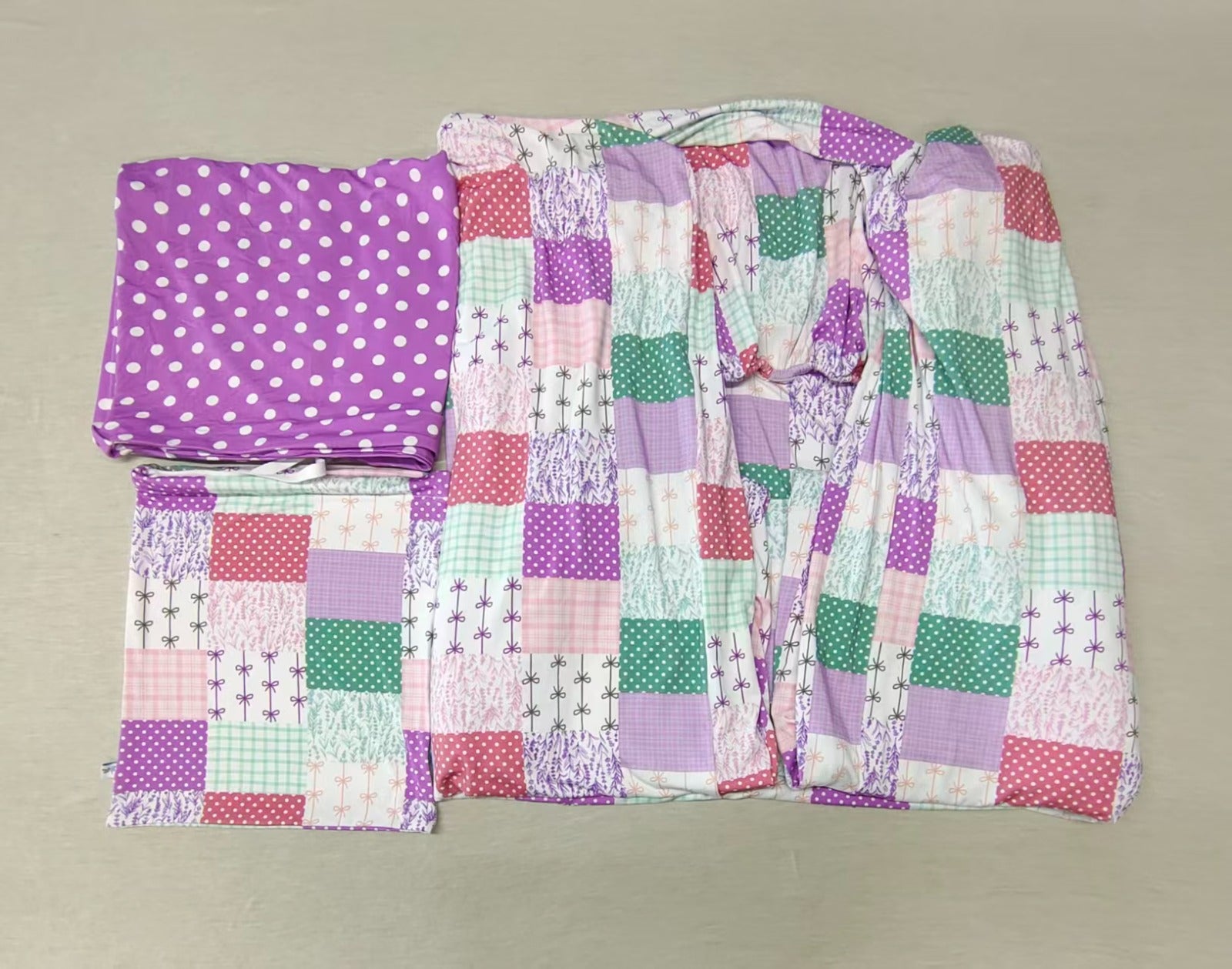 Darling Patchwork Fitted Queen Sheet & Pillow Cases