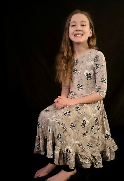 Love On The Go Twirl Dress with Pockets & leggings set