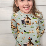 Cluckin Cozy 2 Piece Pajama Set