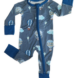 Trunks In The Clouds (Blue) Convertible Zip-Up