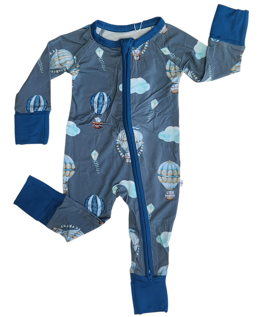 Trunks In The Clouds (Blue) Convertible Zip-Up