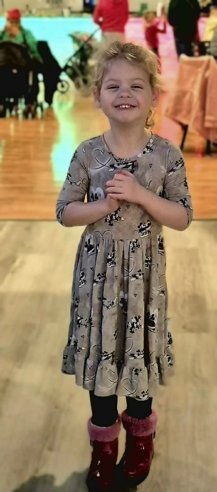 Love On The Go Twirl Dress with Pockets & leggings set