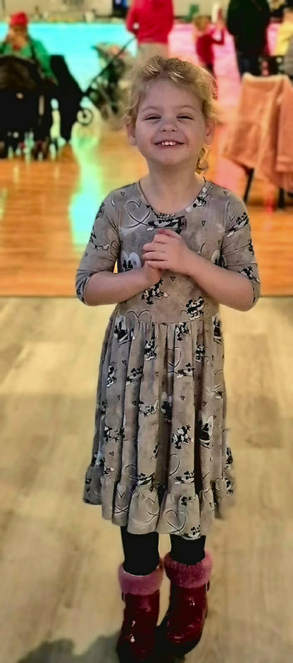 Love On The Go Twirl Dress with Pockets & leggings set