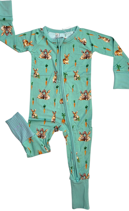 Bunny Tails and Carrot Trails Convertible Zip-Up