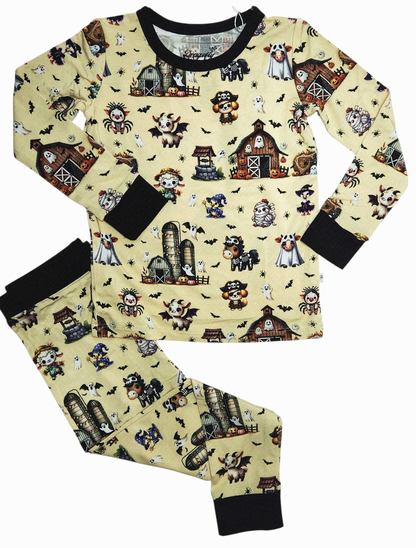 Boo At The Farm 2 Piece Pajama Set
