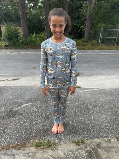 Winter Woodland 2 Piece Pajama Set