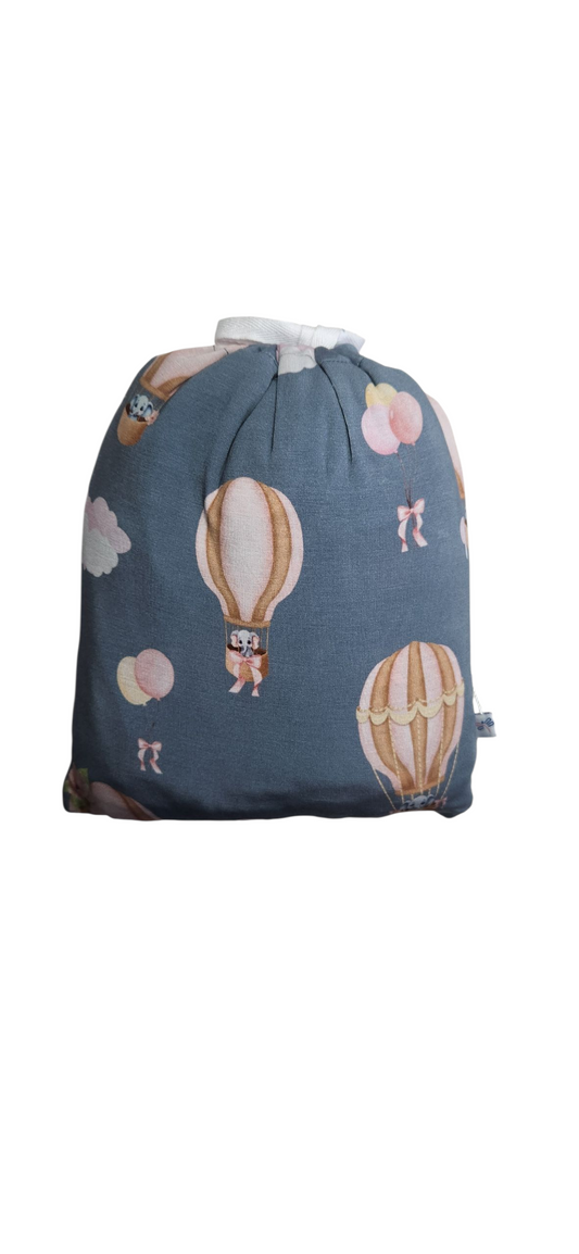 Trunks In The Clouds (Pink) Crib Sheet