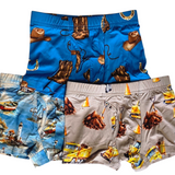 Boy's Boxer Brief 3-Pack (Construction, Harbor, Cowboy)