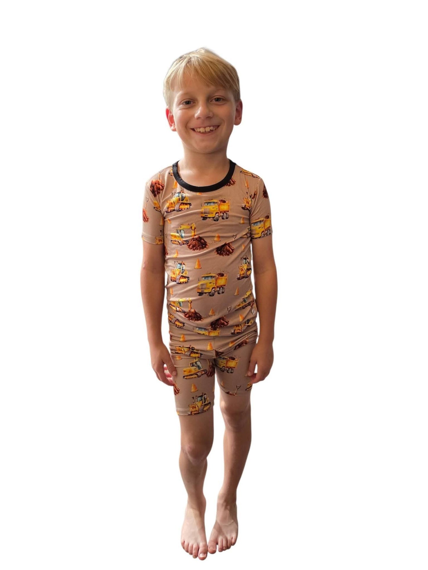 DDB Construction Short Sleeve and Shorts Pajama Set