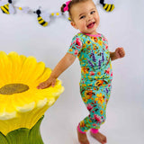 Buzzing Blooms 2 Piece Pajama Set