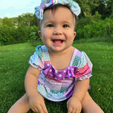 Darling Patchwork Bubble Romper