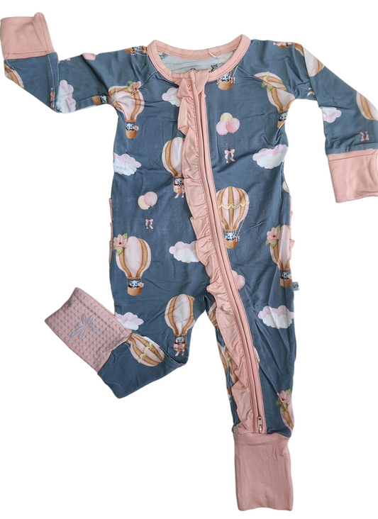 Trunks In The Clouds (Pink) Convertible Zip-Up