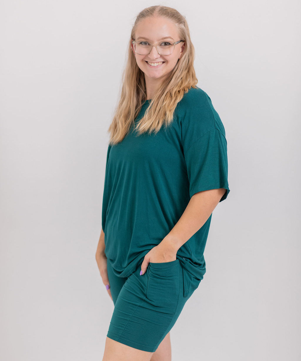 Juniper Women's Oversized Shirt and Biker Short