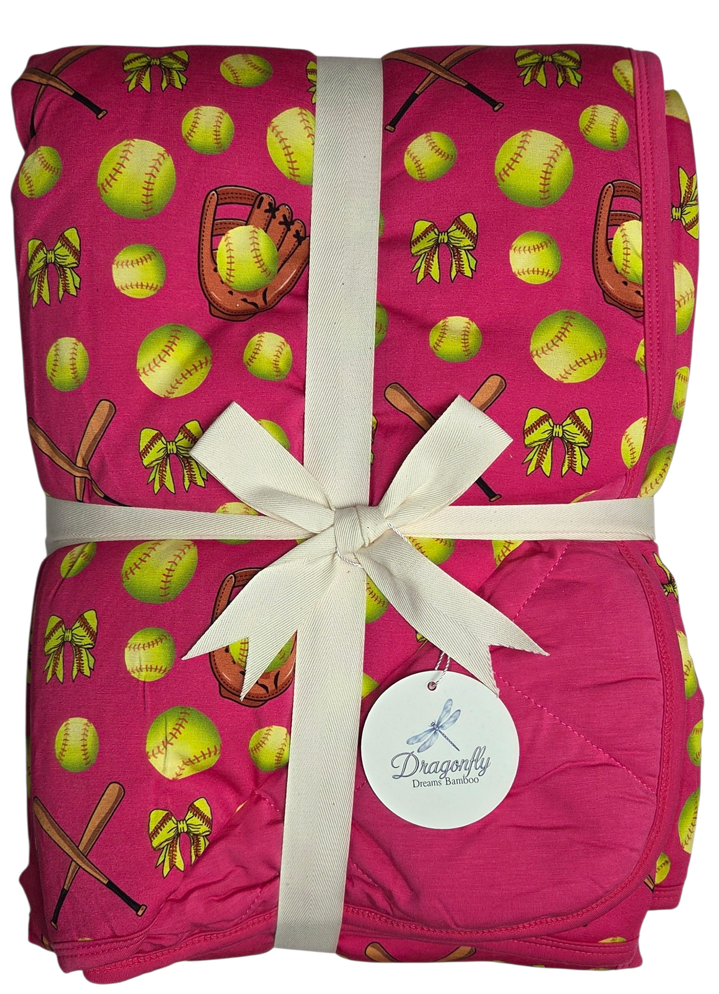 Bows At Bat 2.5 Tog Quilted Blanket