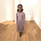 Dusty Purple Cascading Cardigan