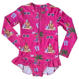 Seaside Pink Rash Guard