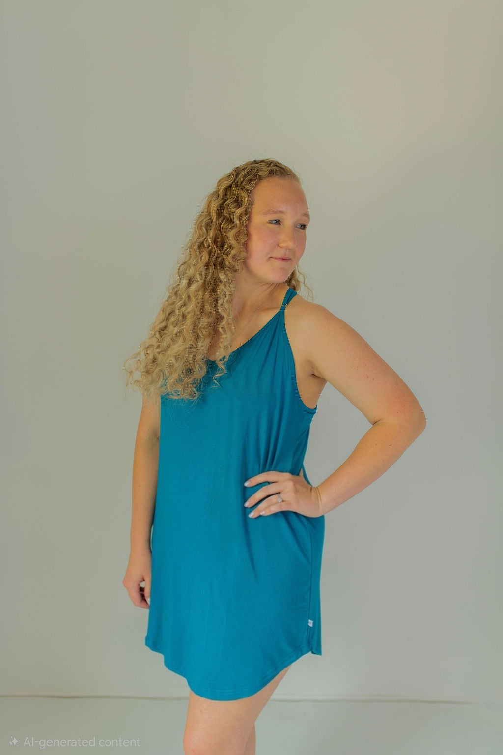 Obsidian Blue Racerback Chemise