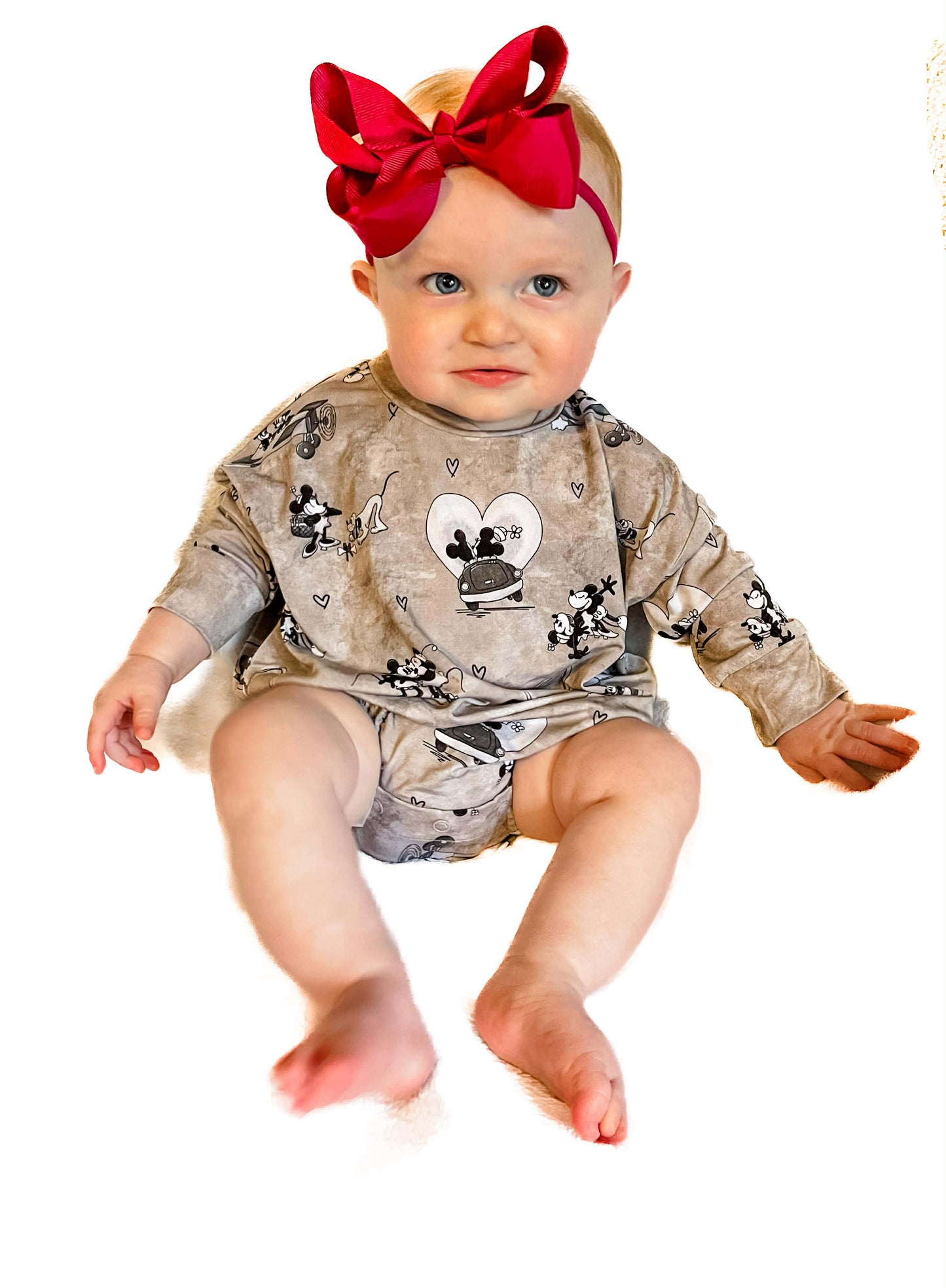 Love On The Go Long Sleeve Bubble Romper