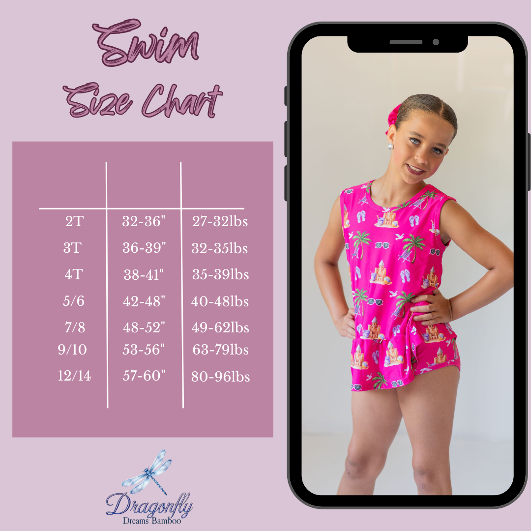Seaside Pink Peplum Tankini