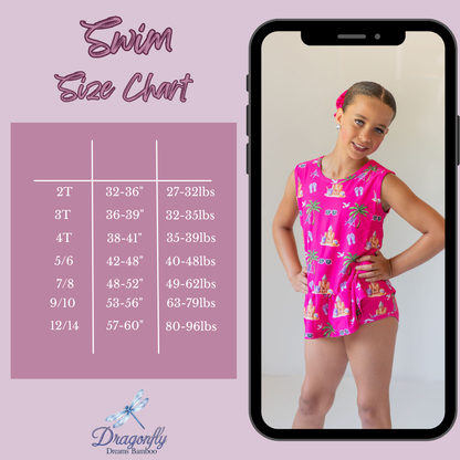 Seaside Pink Peplum Tankini