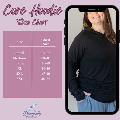 Luxe Noir Core Hoodie