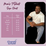 White Men's Crew Neck T-Shirt (save $5 when you add to any shorts/pants to complete the set)