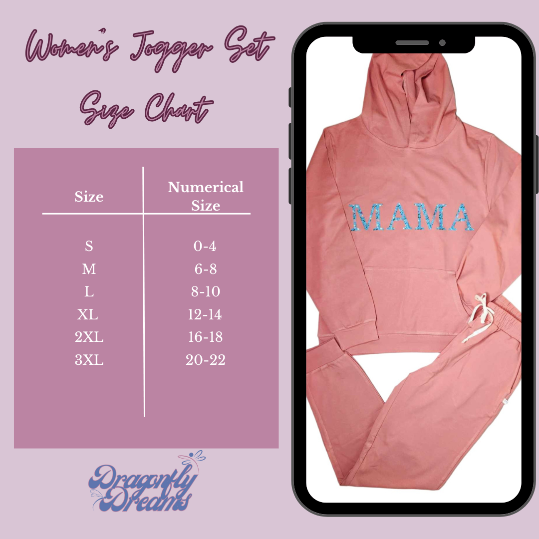 MAMA Hoodie Jogger Set