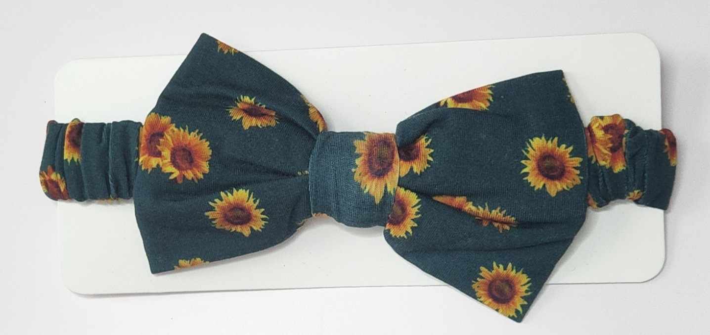 Sunflower Field Infant/Children's Bow