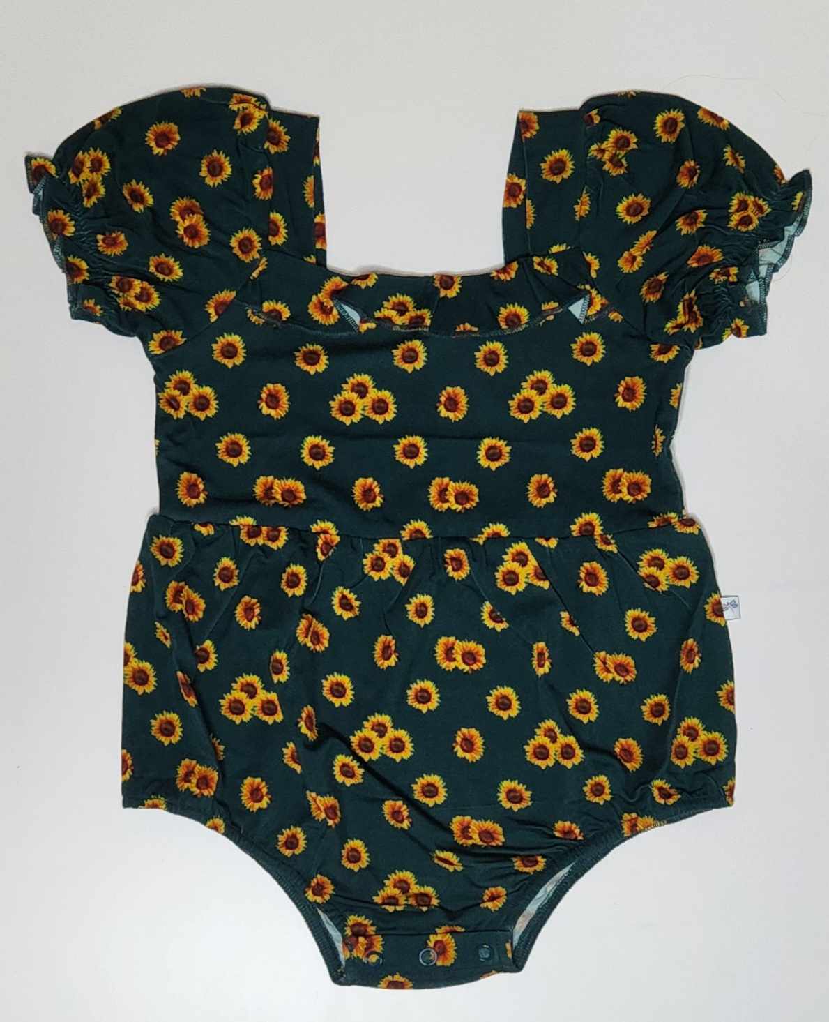 Sunflower Field Bubble Romper