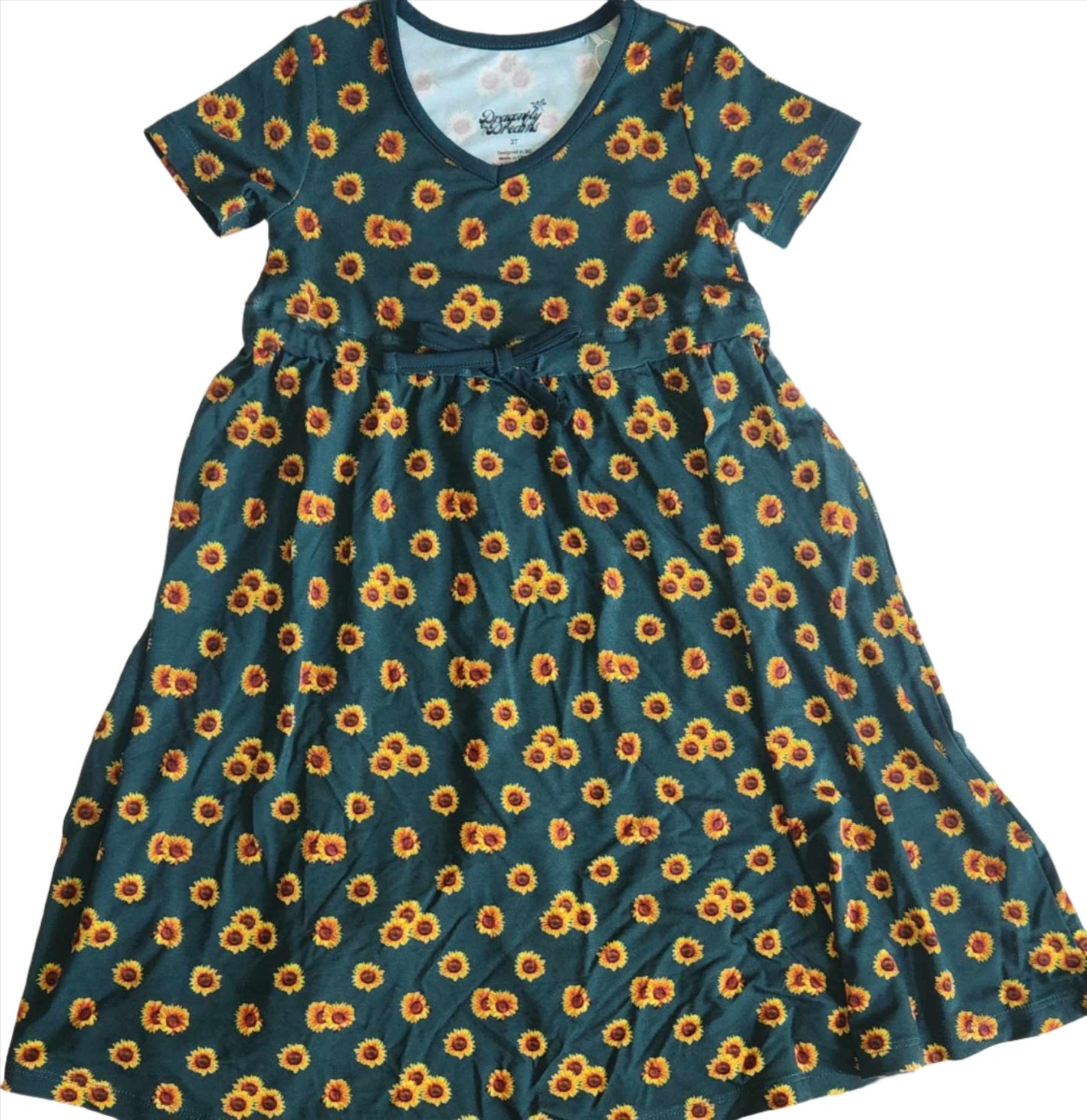 Sunflower Field Children's Maxi Dress