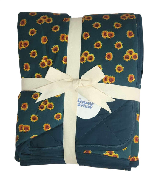 Sunflower Field 2.5 Tog Quilted Blanket